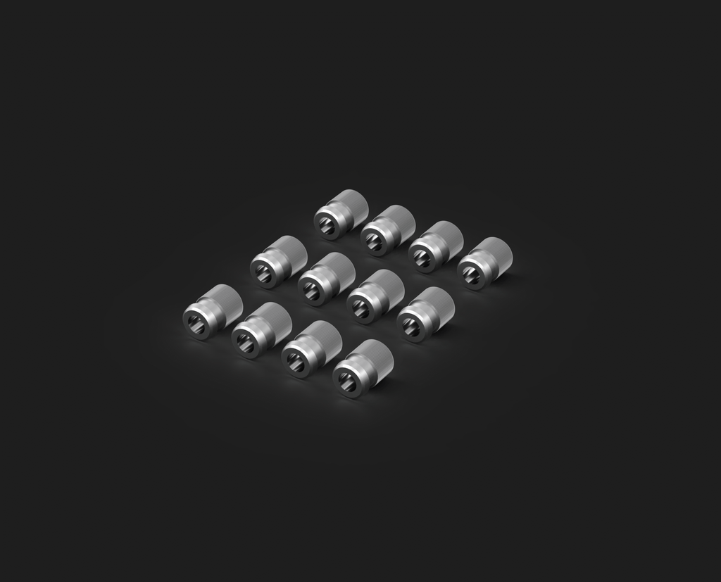 Qbrick System Custom Threaded Inserts M8 montaj