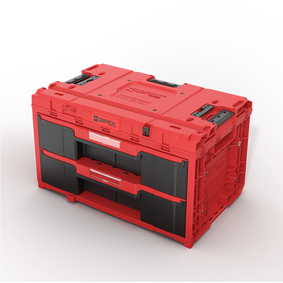 Qbrick System ONE Drawer 2 Toolbox 2.0 RED ULTRA HD Çekmeceli Takım Çantası