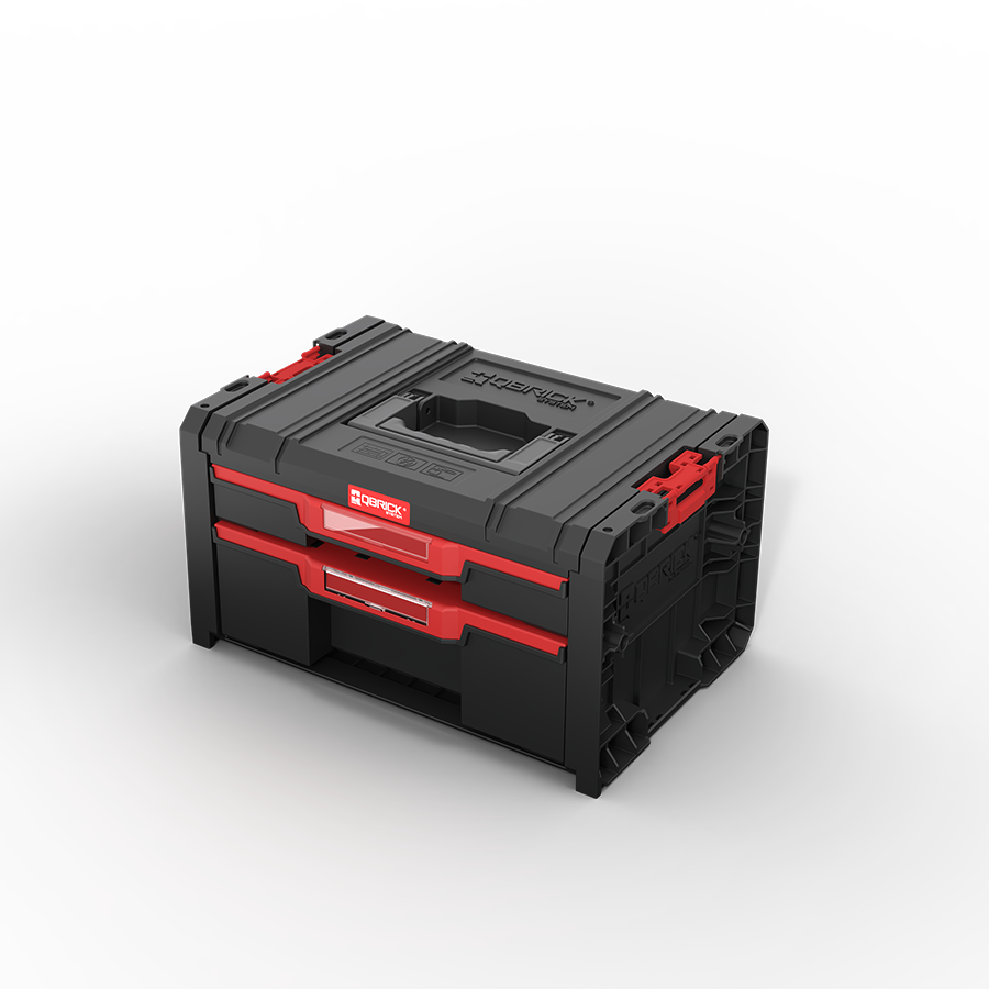 Qbrick System PRO Drawer 2 Toolbox 2.0 Expert iki çekmeceli modül — set bileşeni