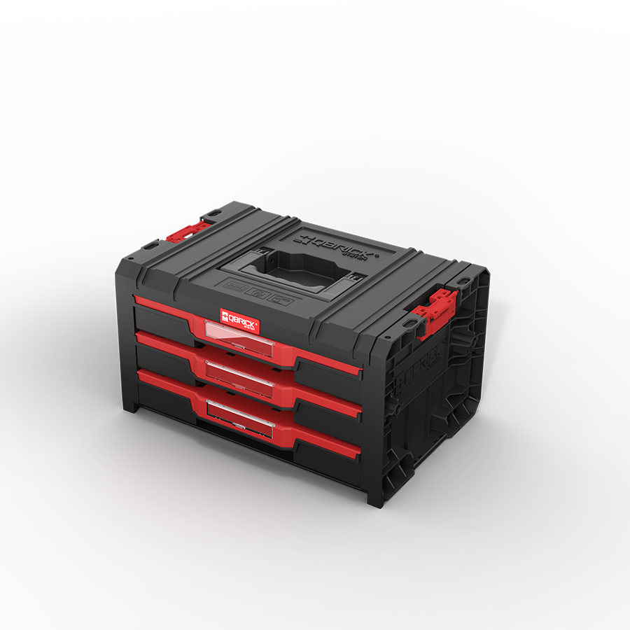 Qbrick System PRO Drawer 3 Toolbox 2.0 Expert üç çekmeceli modül — set bileşeni