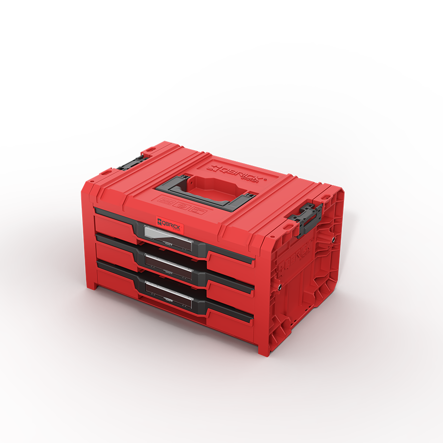 PRO Drawer 3 Toolbox 2.0 Expert RED ULTRA HD önden görünüm