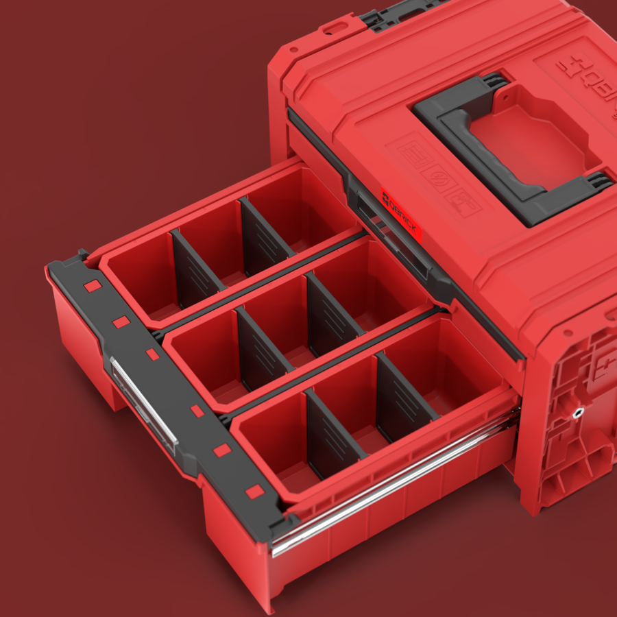 PRO Drawer 2 Toolbox 2.0 Expert RED ULTRA HD detay görünüm
