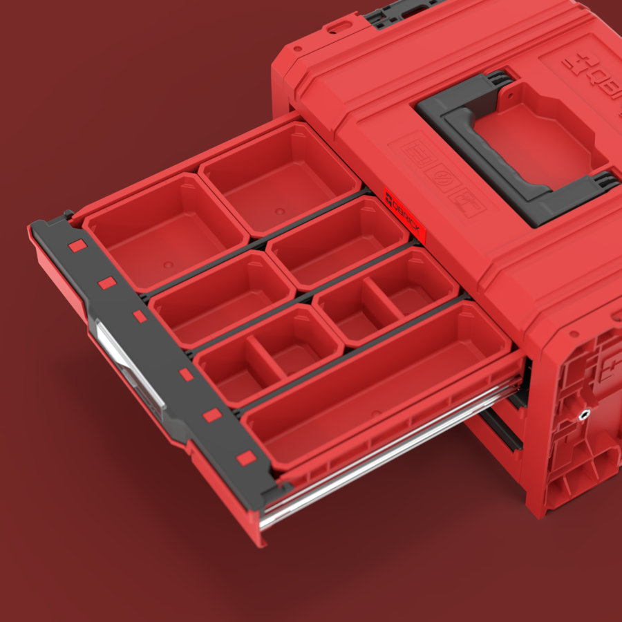 PRO Drawer 3 Toolbox 2.0 Expert RED ULTRA HD detay görünüm