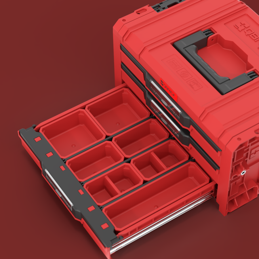 PRO Drawer 3 Toolbox 2.0 Expert RED ULTRA HD çekmece bölücü