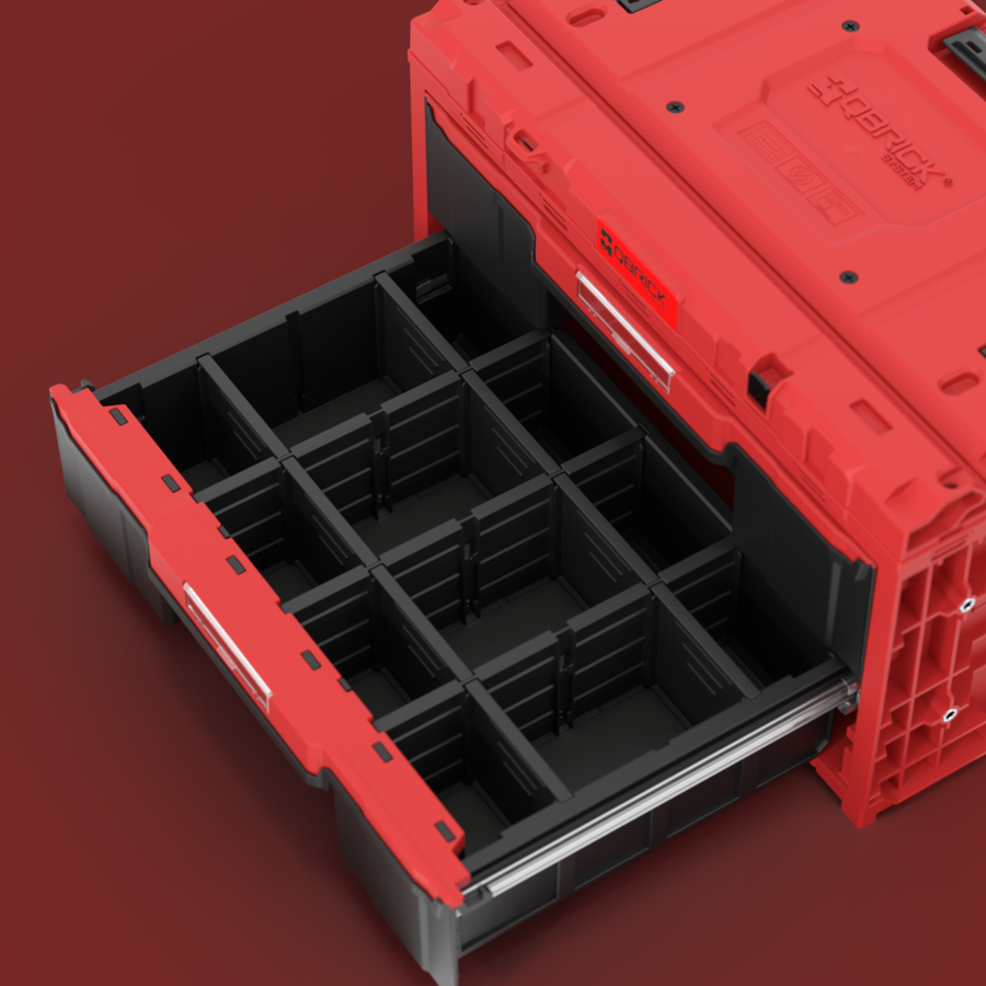 Qbrick System ONE Drawer 2 Toolbox 2.0 RED ULTRA HD Çekmeceli Takım Çantası