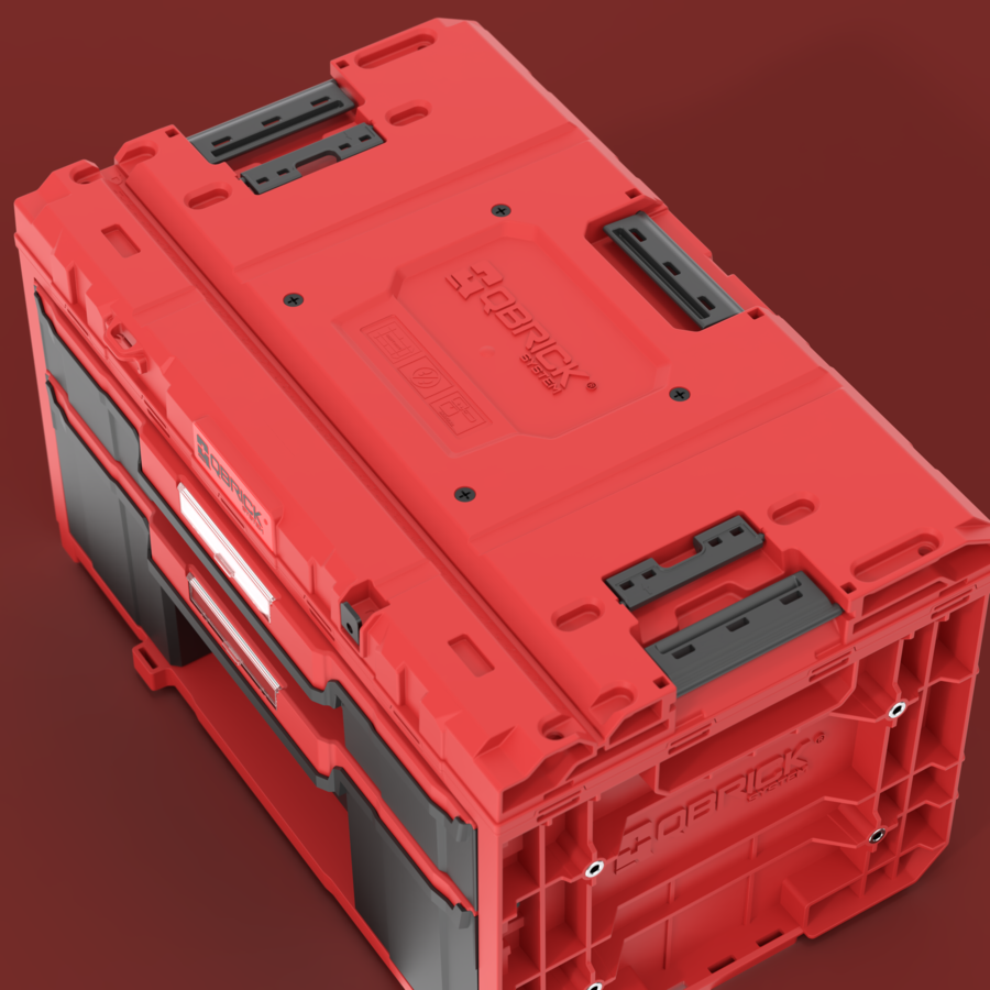 Qbrick System ONE Drawer 2 Plus Toolbox 2.0 RED ULTRA HD Custom Çekmeceli Takım Çantası