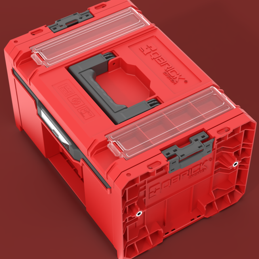 Qbrick System PRO Drawer 1 Toolbox 2.0 Profi Basic RED ULTRA HD Custom Çekmeceli Takım Çantası