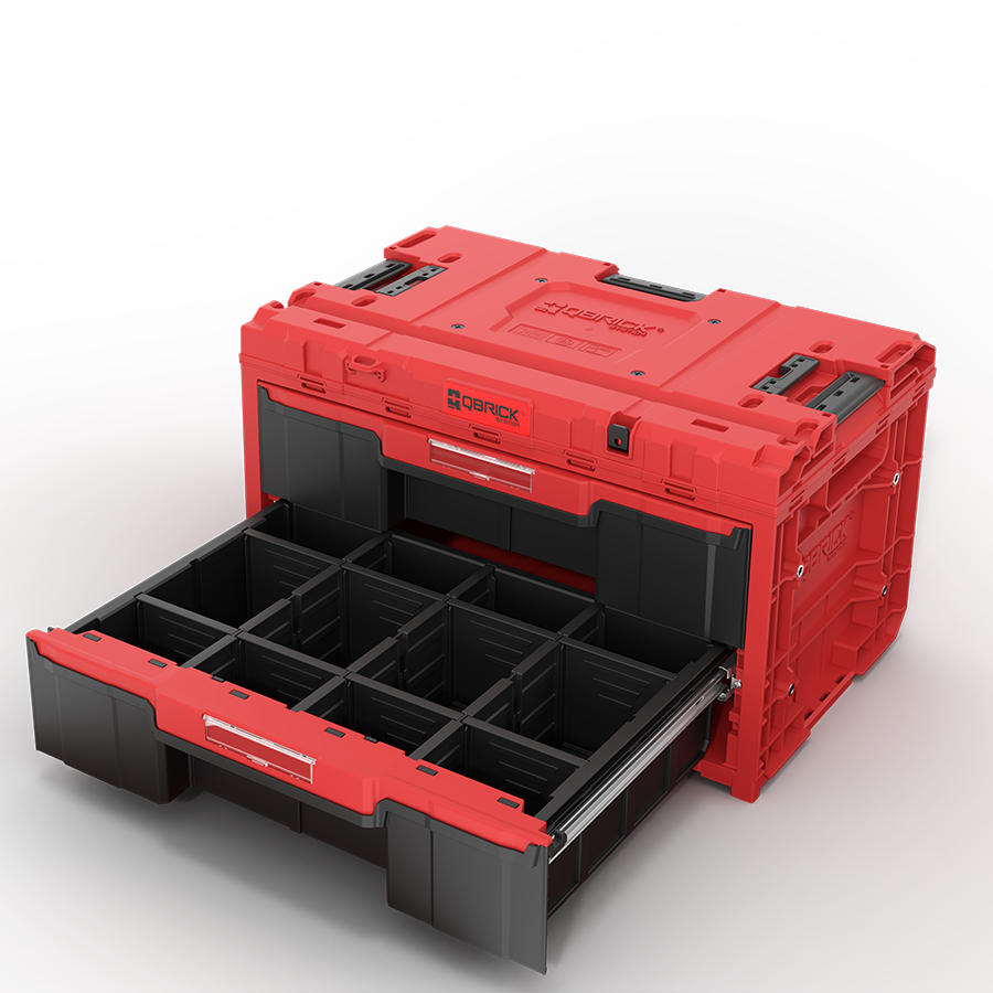 Qbrick System ONE Drawer 2 Toolbox 2.0 RED ULTRA HD Çekmeceli Takım Çantası