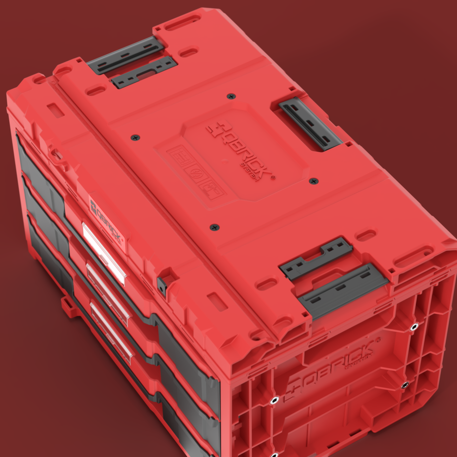 Qbrick System ONE Drawer 3 Toolbox 2.0 RED ULTRA HD Çekmeceli Takım Çantası