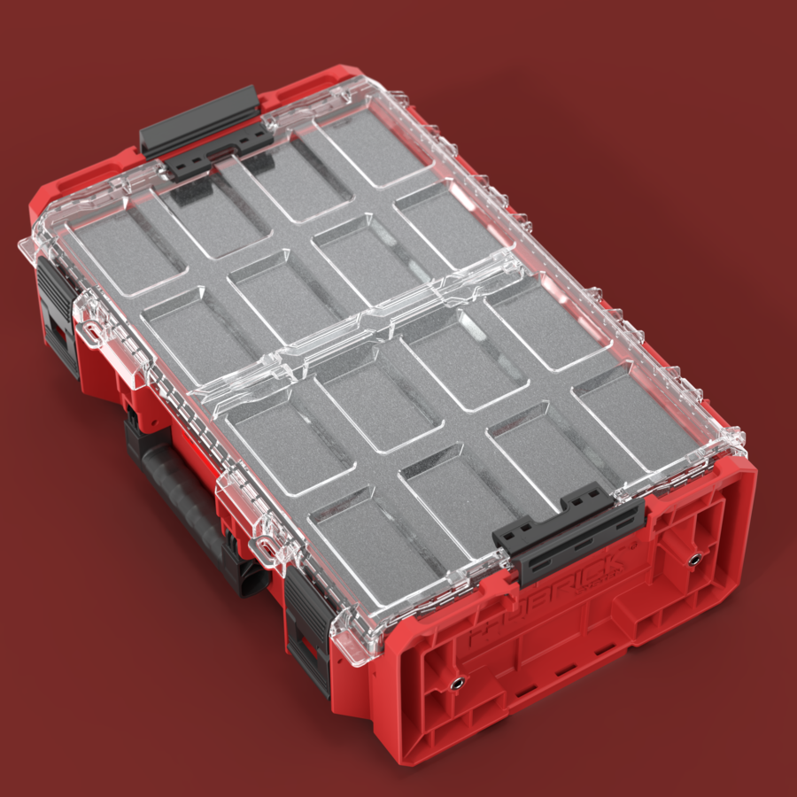 Qbrick System ONE Organizer 2XL 2.0 Multilayer Foam Inserts RED ULTRA HD Custom