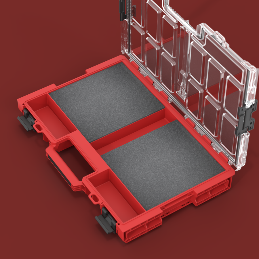 Qbrick System ONE Organizer L 2.0 Multilayer Foam Inserts RED ULTRA HD