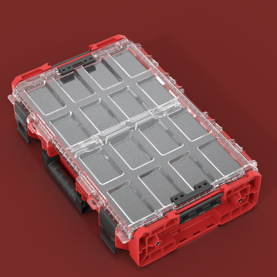 Qbrick System ONE Organizer XL 2.0 Multilayer Foam Inserts RED ULTRA HD Custom