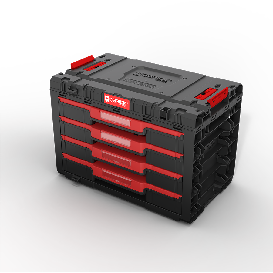 Qbrick System PRIME Drawer 4 Toolbox Basic Çekmeceli Takım Çantası