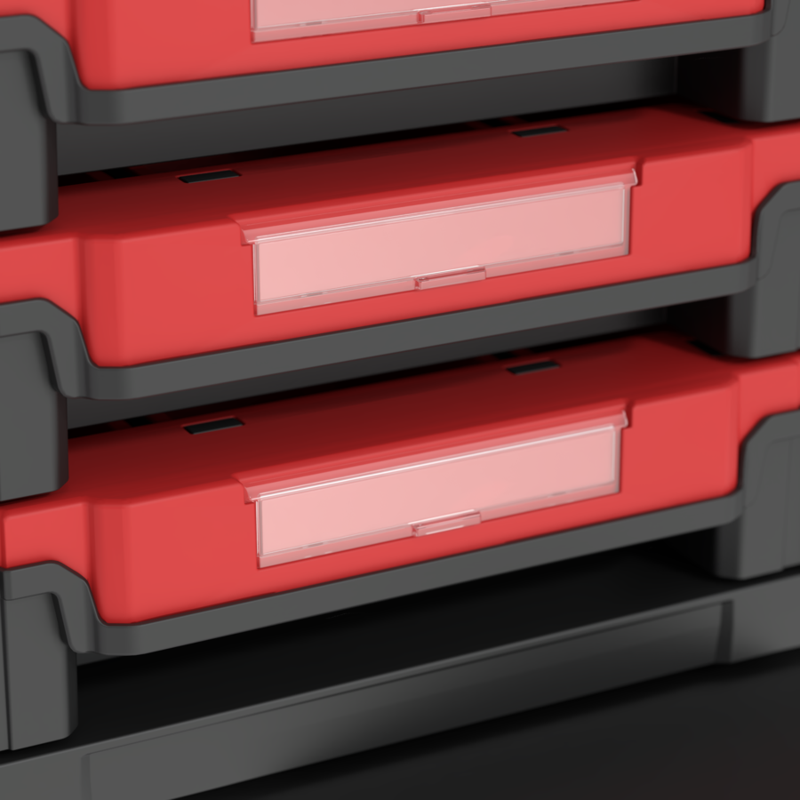 PRIME Drawer 4 Toolbox Basic etiket alanı