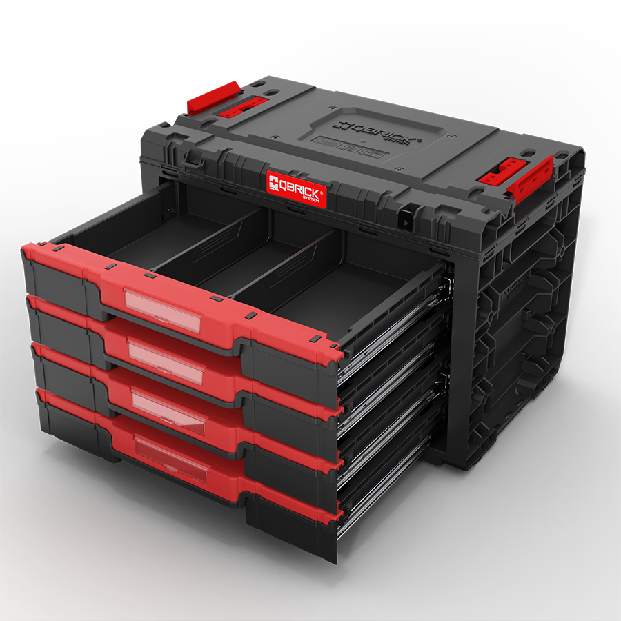 Qbrick System PRIME Drawer 4 Toolbox Basic Çekmeceli Takım Çantası