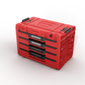 Qbrick System PRIME Drawer 4 Toolbox Expert RED ULTRA HD Custom Çekmeceli Takım Çantası
