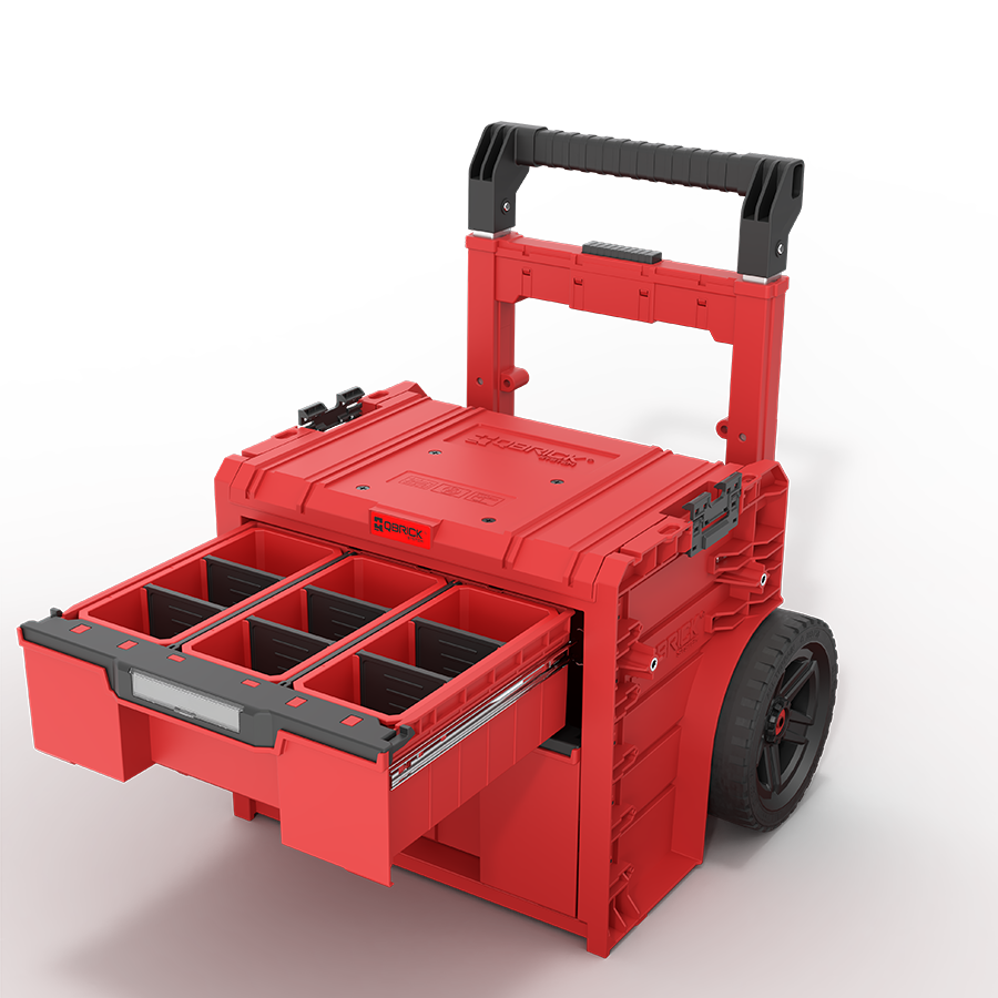 PRO Cart 2.0 Plus Drawer 2 RED ULTRA HD çekmeceleri açık