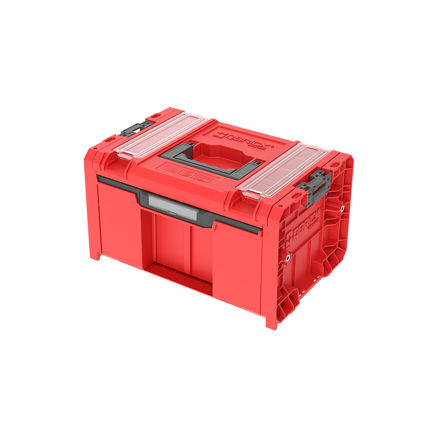 Qbrick System PRO Drawer 1 Toolbox 2.0 Profi Basic RED ULTRA HD Custom Çekmeceli Takım Çantası