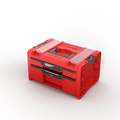 Qbrick System PRO Drawer 2 Toolbox 2.0 Profi Expert RED ULTRA HD Custom Çekmeceli Takım Çantası