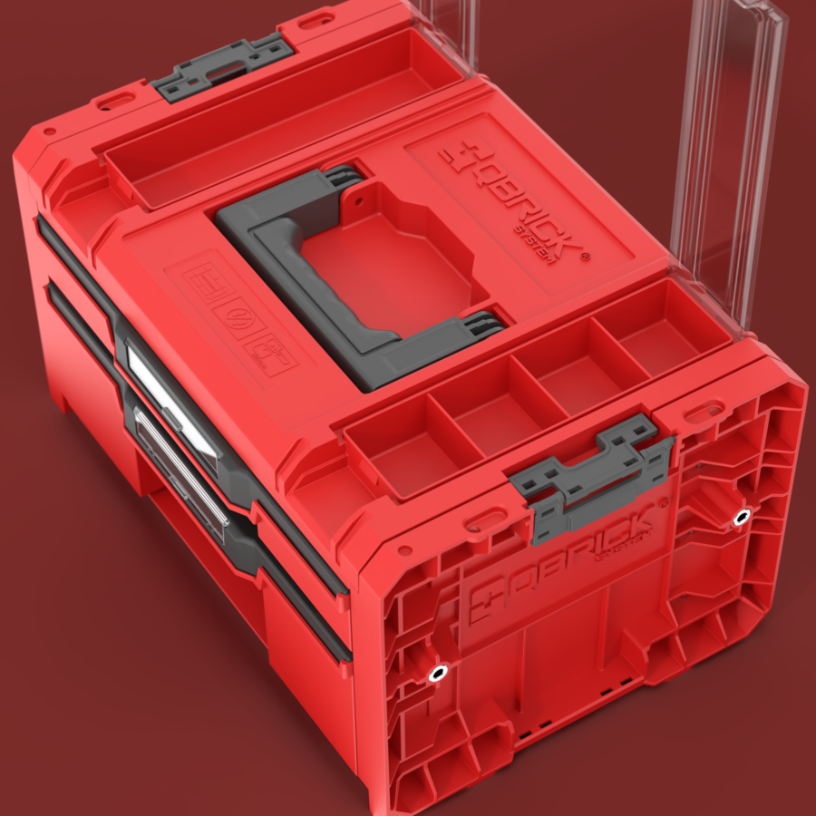 Qbrick System PRO Drawer 2 Toolbox 2.0 Profi Expert RED ULTRA HD Custom Çekmeceli Takım Çantası