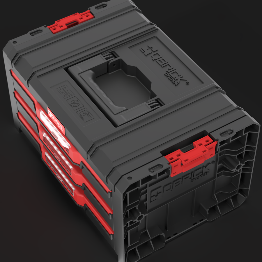 Qbrick System PRO Drawer 3 Toolbox 2.0 Basic Çekmeceli Takım Çantası