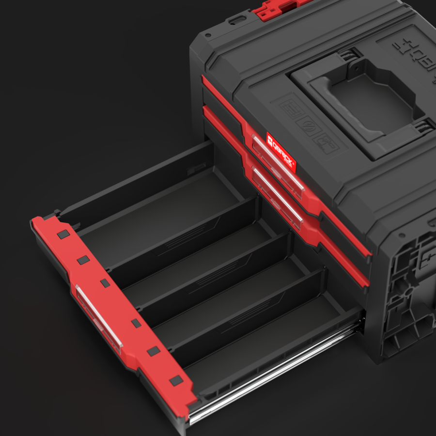 Qbrick System PRO Drawer 3 Toolbox 2.0 Basic Çekmeceli Takım Çantası