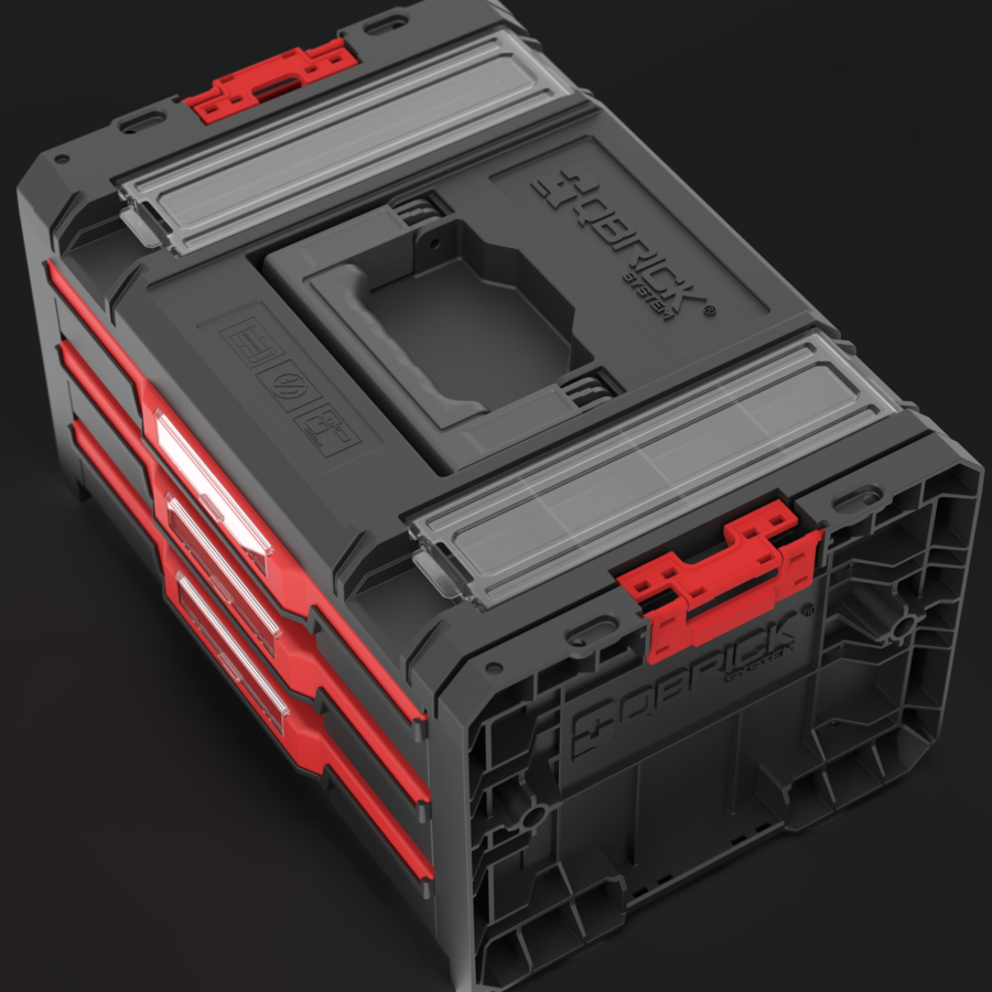Qbrick System PRO Drawer 3 Toolbox 2.0 Profi Expert Çekmeceli Takım Çantası