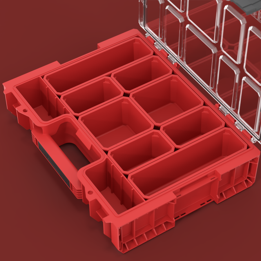 PRO Organizer 300 RED ULTRA HD çıkarılabilir hazneler
