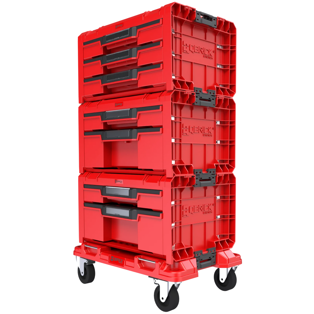 Qbrick System PRO Drawer Workshop Set 3 2.0 RED ULTRA HD yandan görünüm