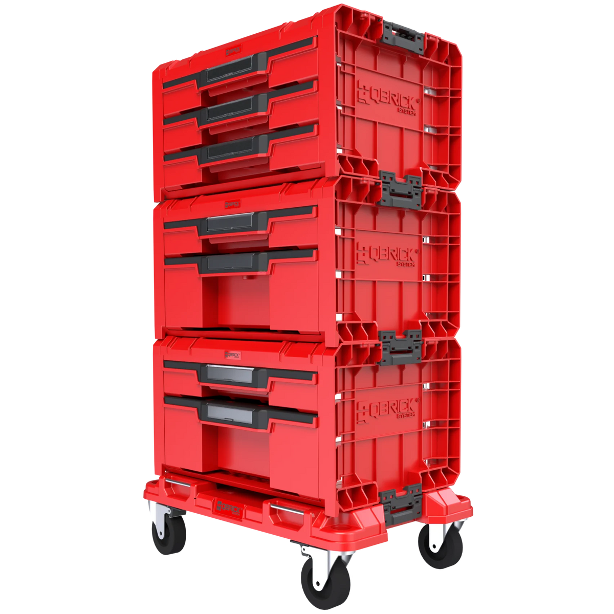 Qbrick System PRO Drawer Workshop Set 3 2.0 RED ULTRA HD yandan görünüm