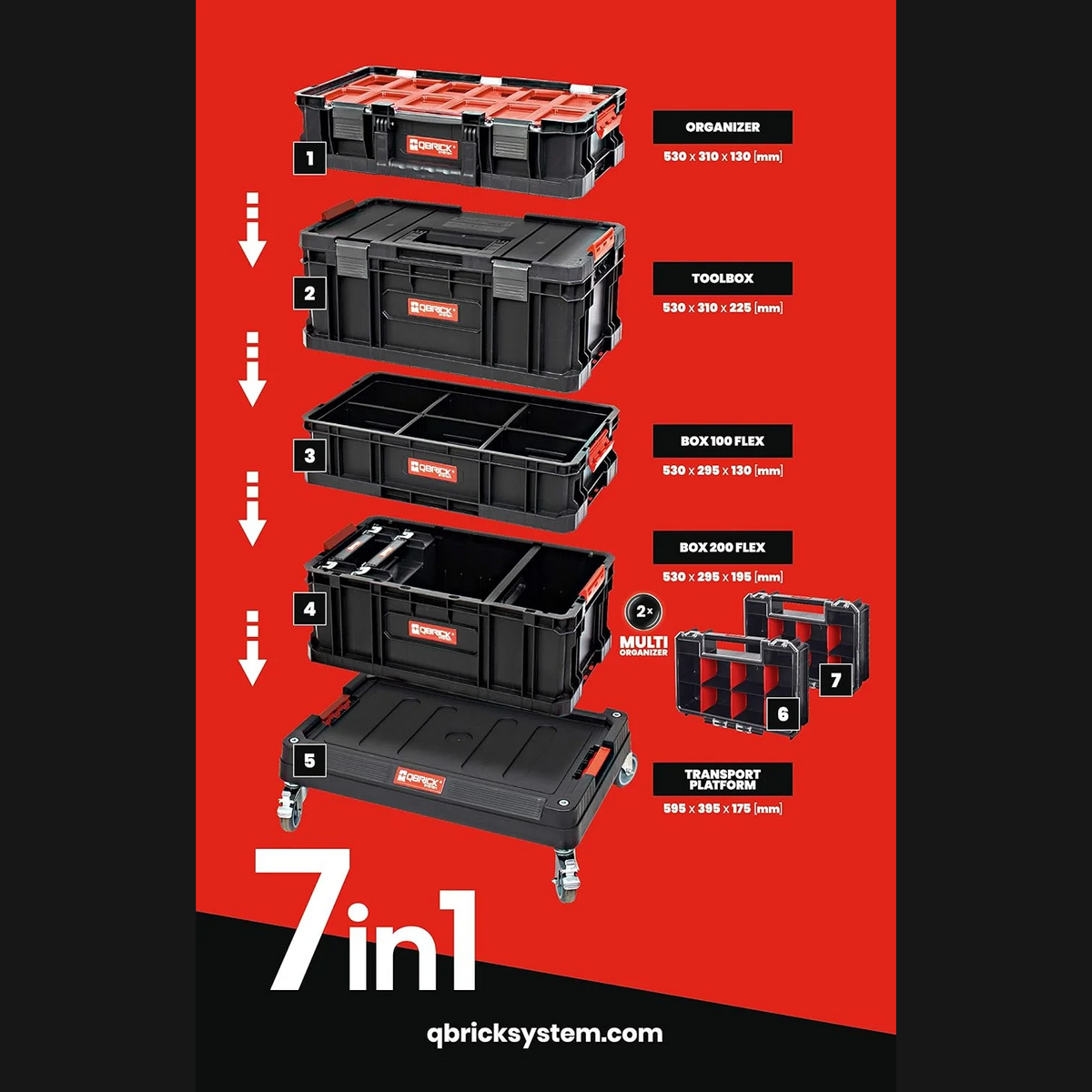 Qbrick System TWO 7in1 kullanım detayı