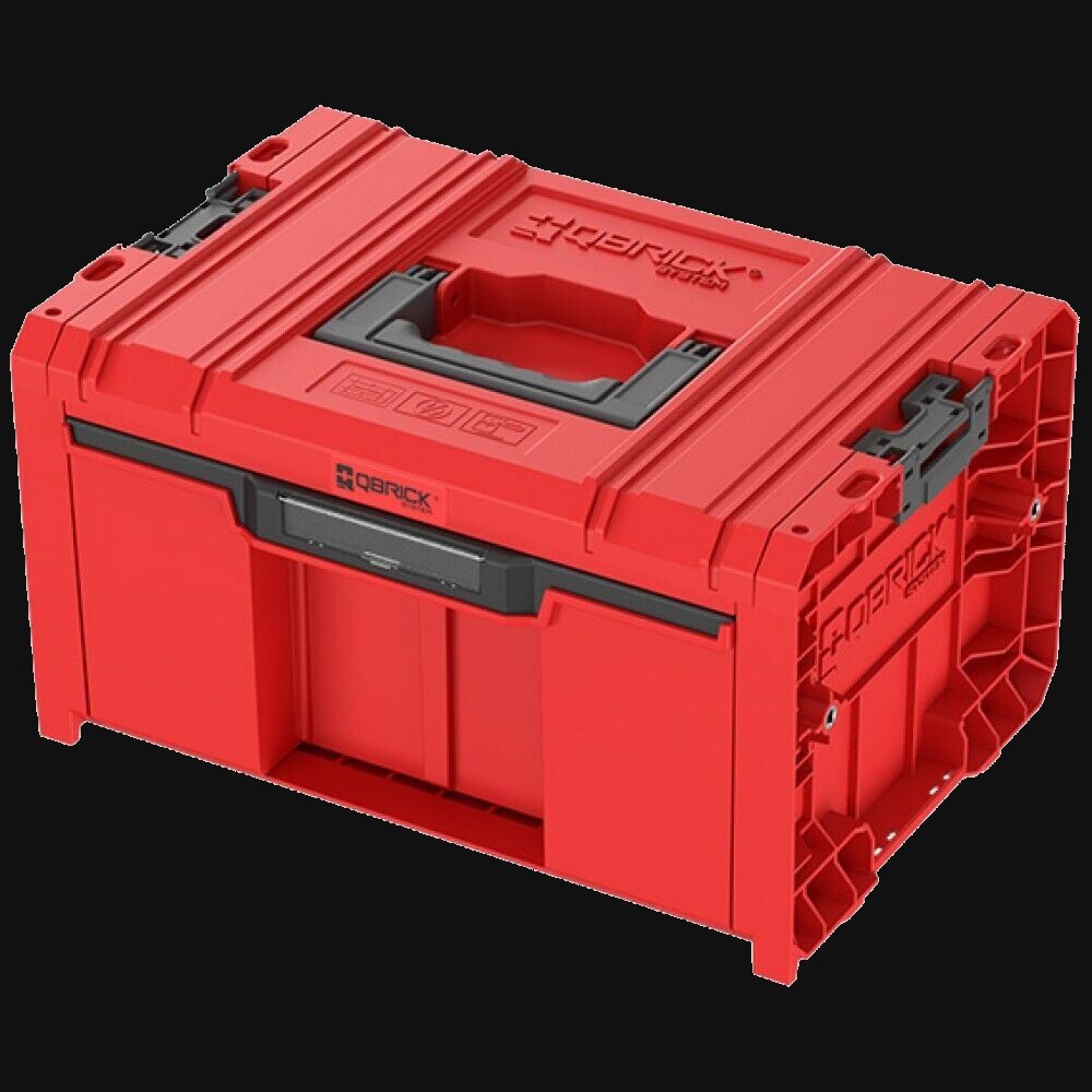 Qbrick System PRO Drawer 1 Toolbox 2.0 Basic RED ULTRA HD Custom Çekmeceli Takım Çantası