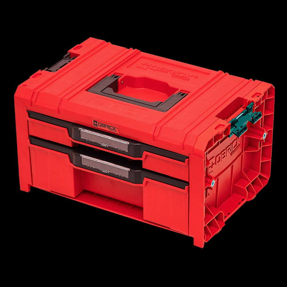 Qbrick System PRO Drawer 2 Toolbox 2.0 Expert RED ULTRA HD Custom Çekmeceli Takım Çantası