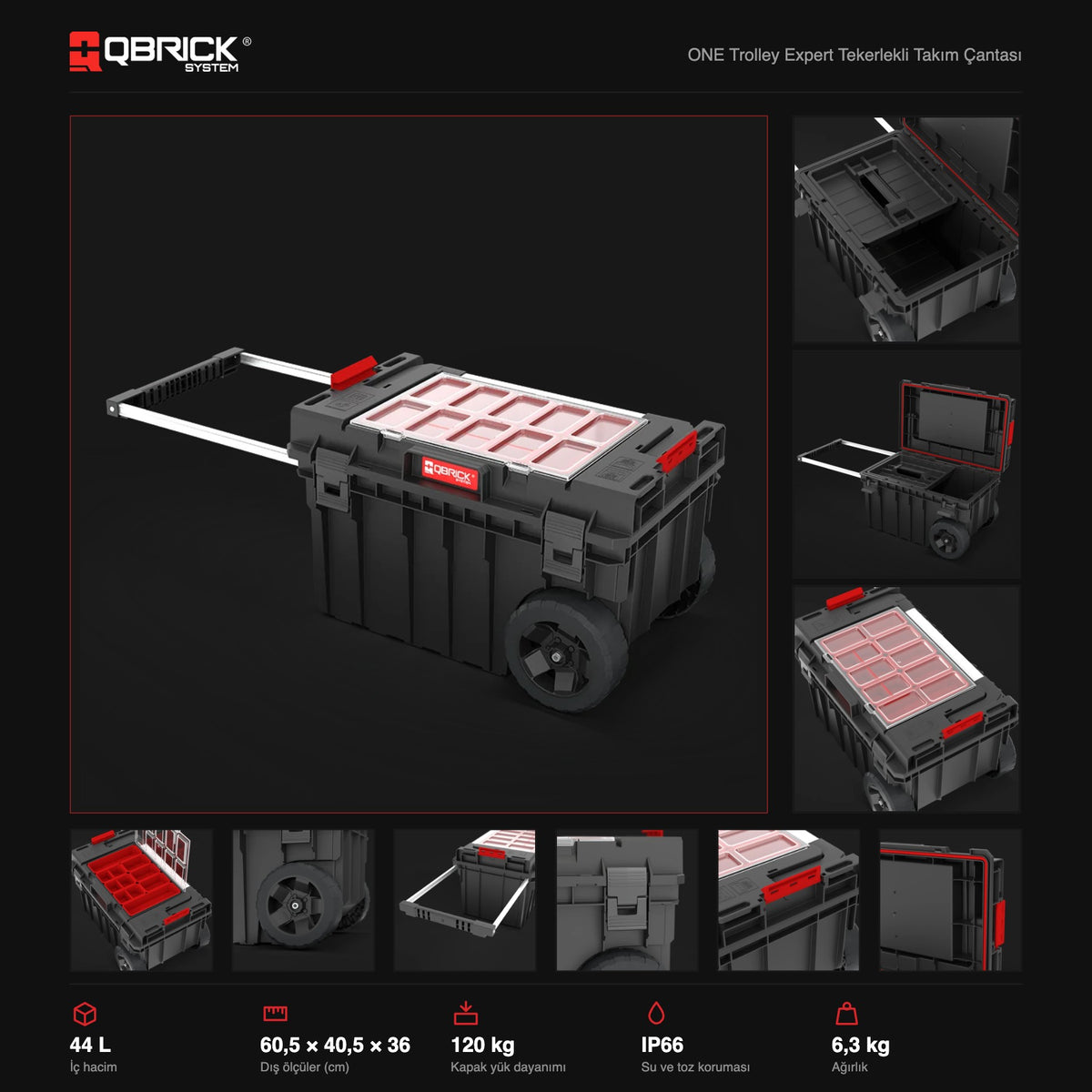 Qbrick System ONE Trolley Expert teknik özellikler