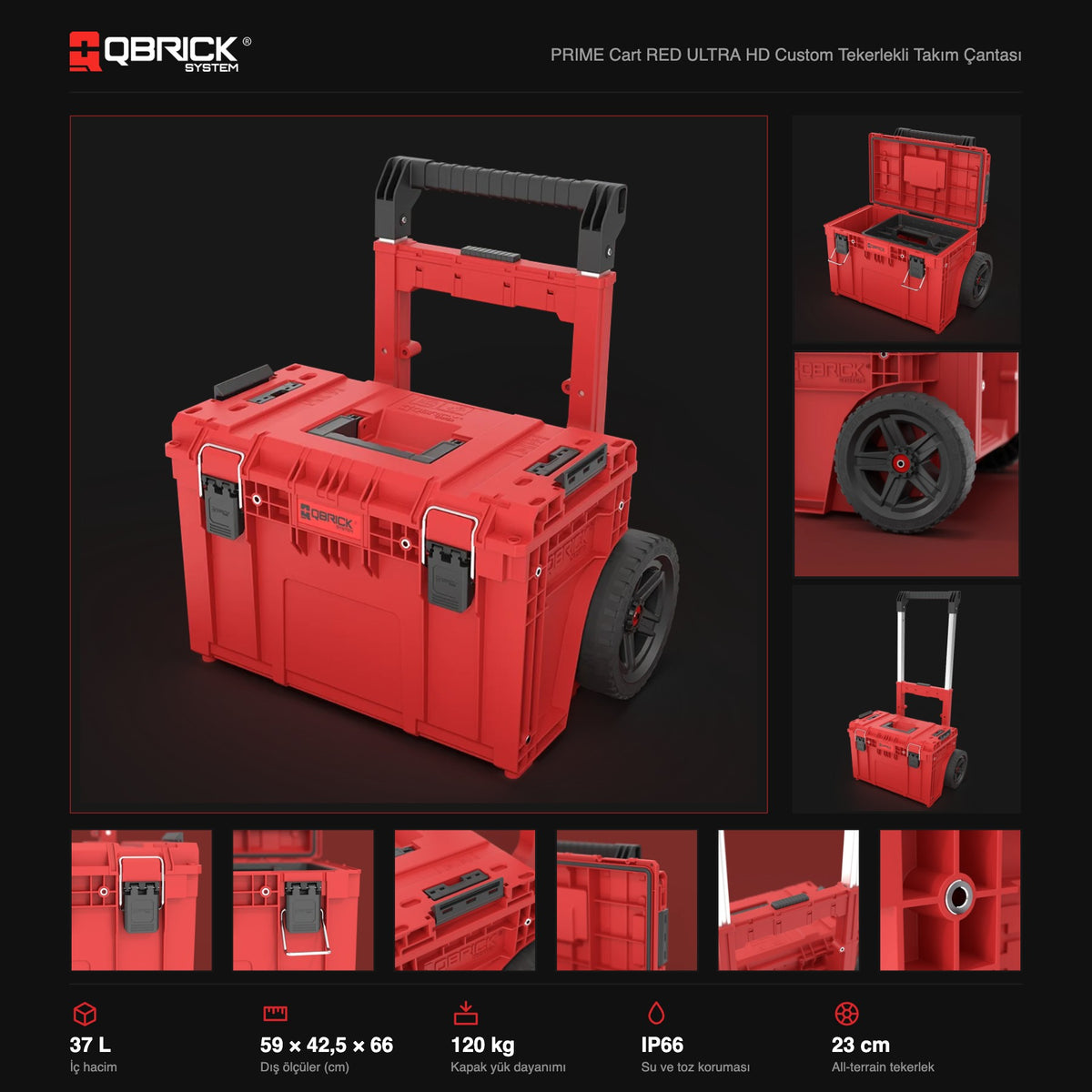 Qbrick System PRIME Cart RED ULTRA HD Custom teknik özellikler