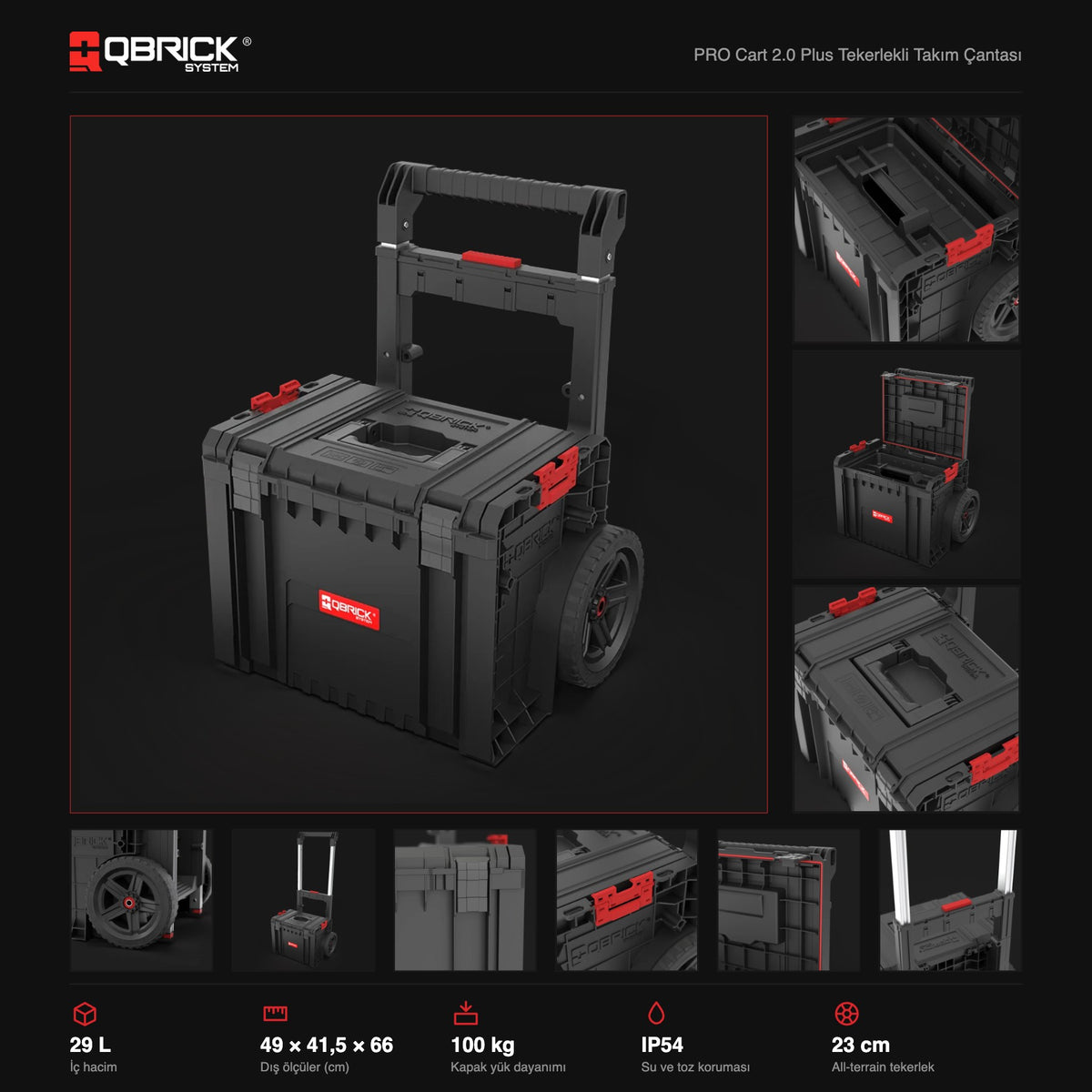 Qbrick System PRO Cart 2.0 Plus teknik özellikler