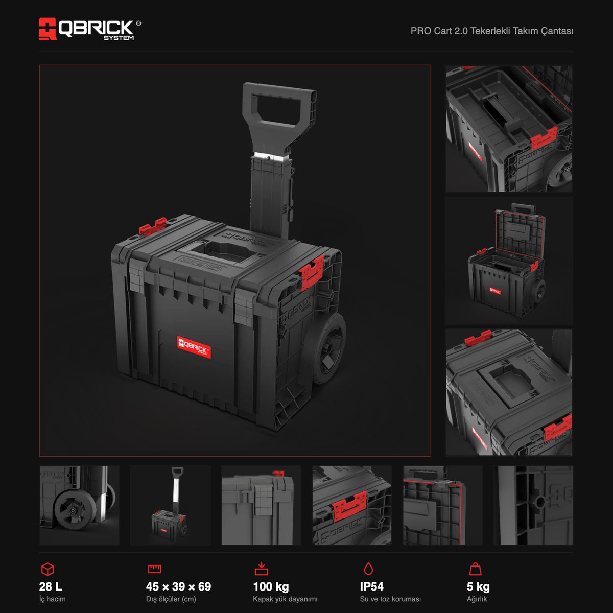 Qbrick System PRO Cart 2.0 teknik özellikler