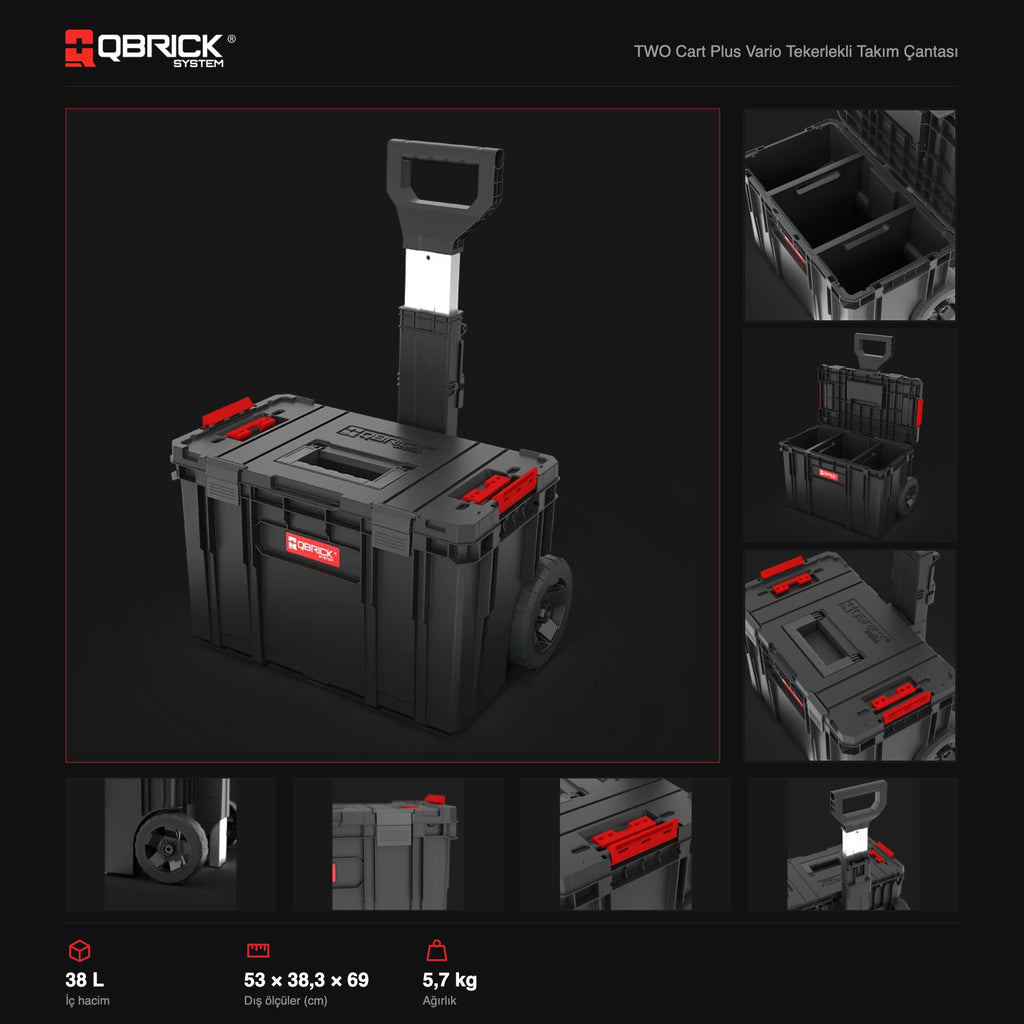 Qbrick System TWO Cart Plus Vario teknik özellikler