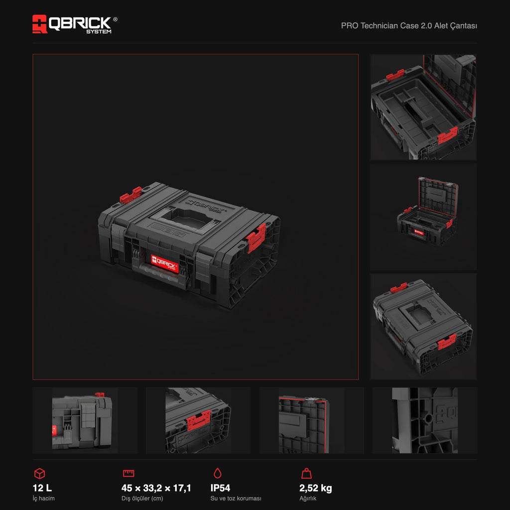 Qbrick System PRO Technician Case 2.0 teknik özellikler