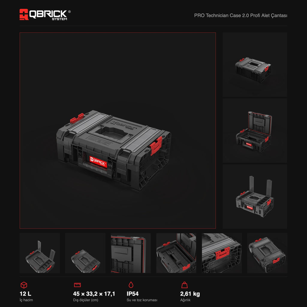 Qbrick System PRO Technician Case 2.0 Profi teknik özellikler