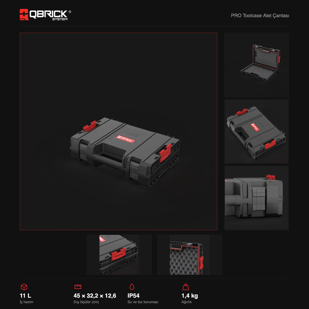 Qbrick System PRO Toolcase teknik özellikler