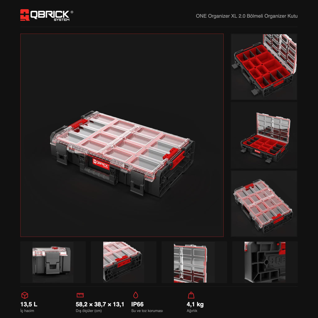 Qbrick System ONE Organizer XL 2.0 teknik özellikler