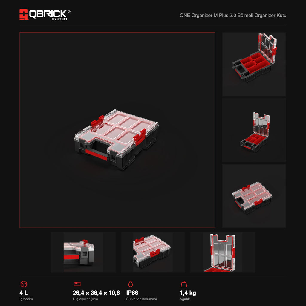 Qbrick System ONE Organizer M Plus 2.0 teknik özellikler