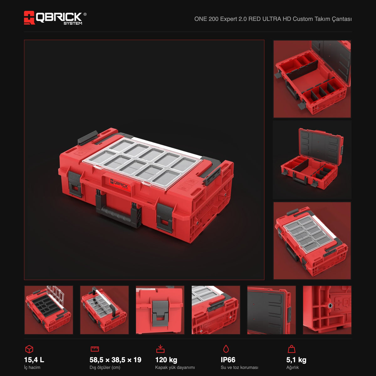 Qbrick System ONE 200 Expert 2.0 RED ULTRA HD Custom teknik özellikler