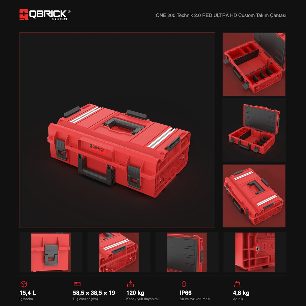 Qbrick System ONE 200 Technik 2.0 RED ULTRA HD Custom teknik özellikler