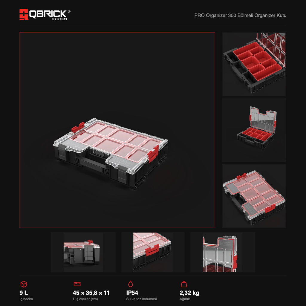Qbrick System PRO Organizer 300 teknik özellikler