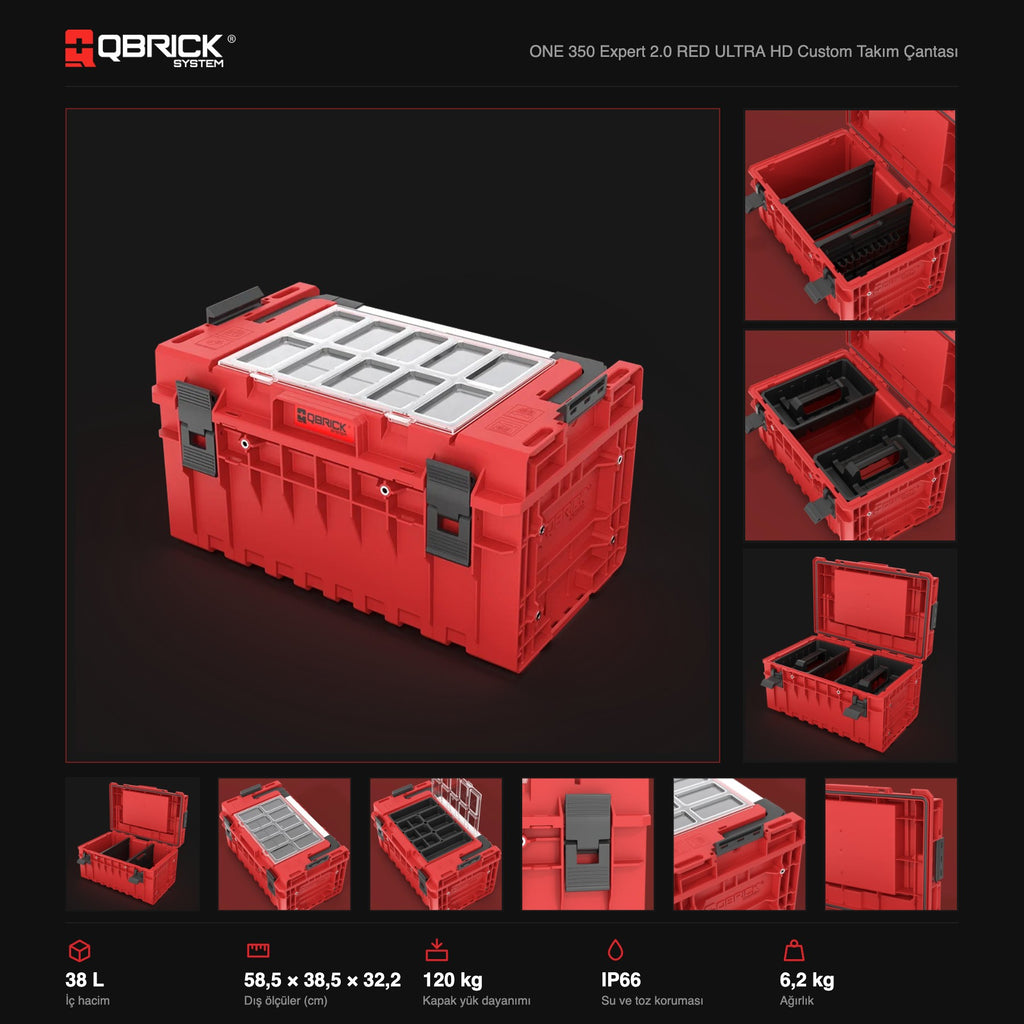 Qbrick System ONE 350 Expert 2.0 RED ULTRA HD Custom teknik özellikler