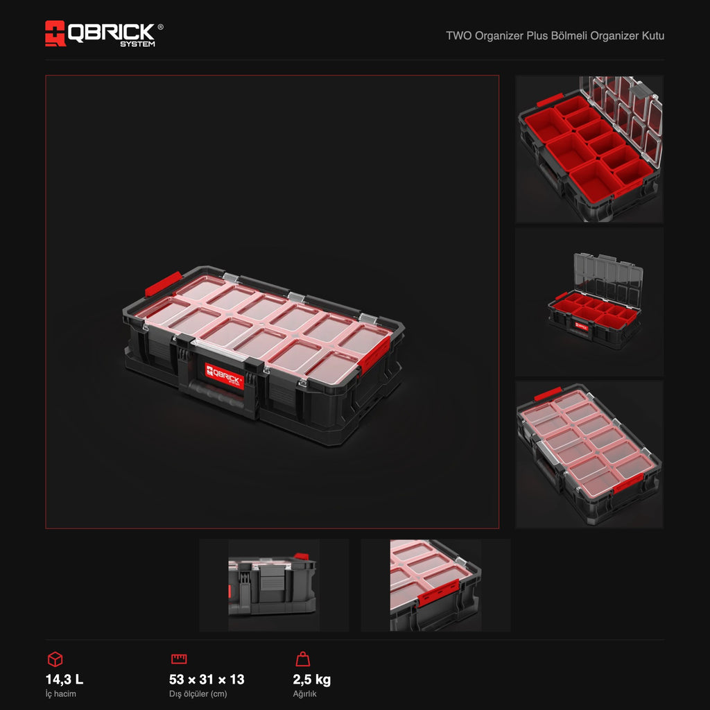 Qbrick System TWO Organizer Plus teknik özellikler