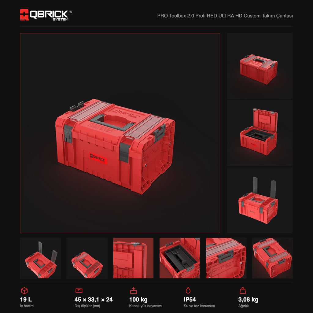 Qbrick System PRO Toolbox 2.0 Profi RED ULTRA HD Custom teknik özellikler