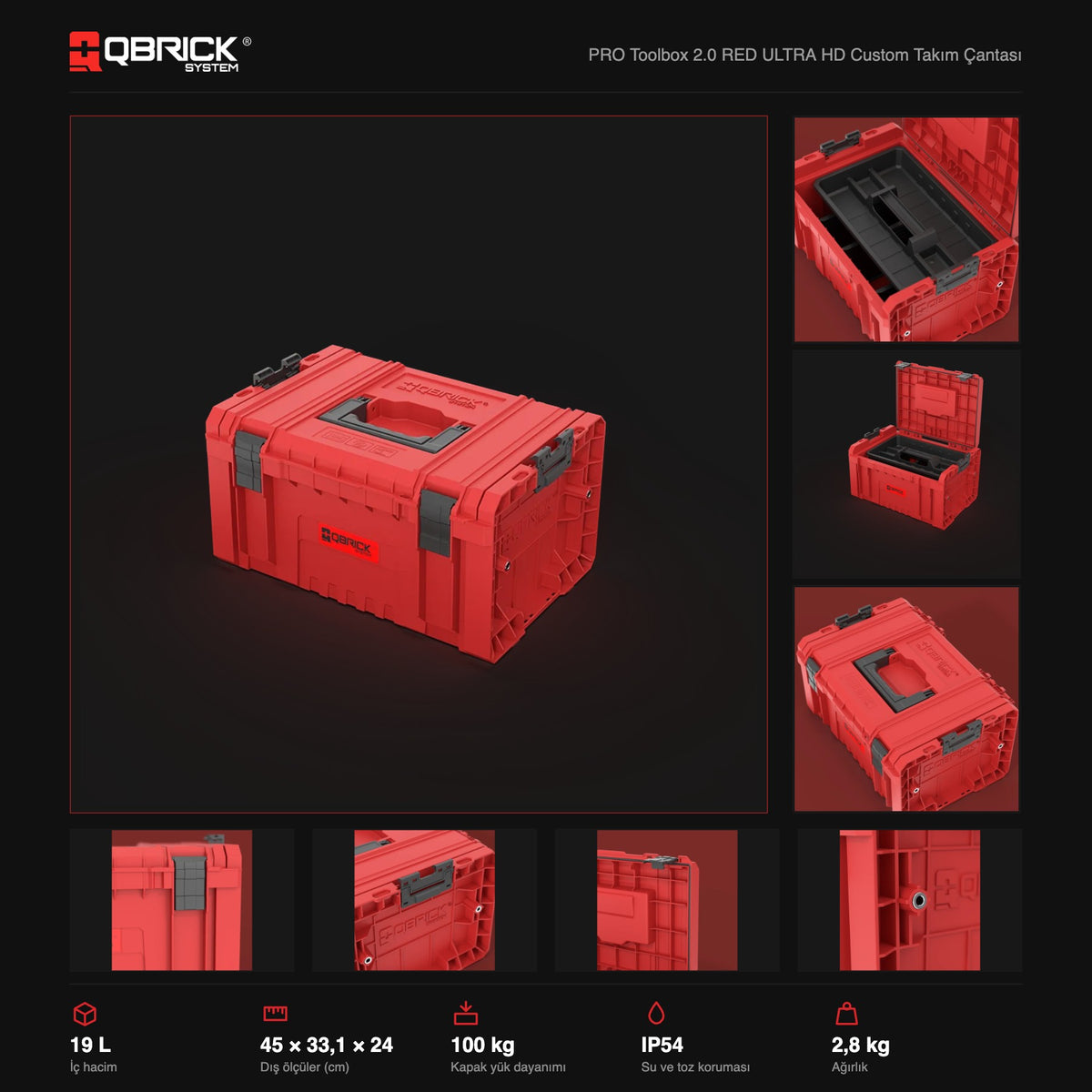 Qbrick System PRO Toolbox 2.0 RED ULTRA HD Custom teknik özellikler
